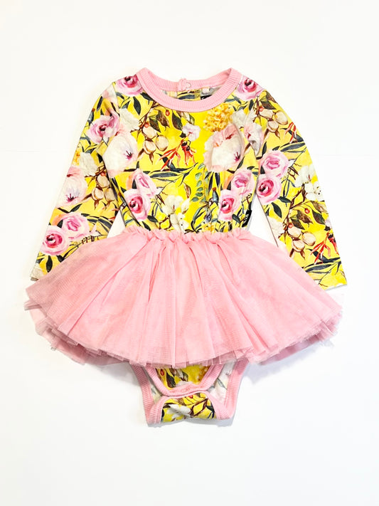 Floral tutu bodysuit - Size 0