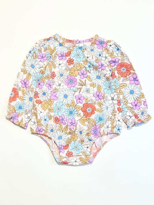 Floral bubblesuit - Size 0