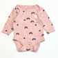 Pink rainbows bodysuit - Size 6-9 months