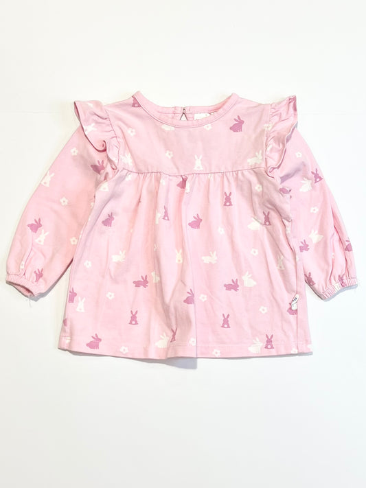 Bunny jersey top - Size 0
