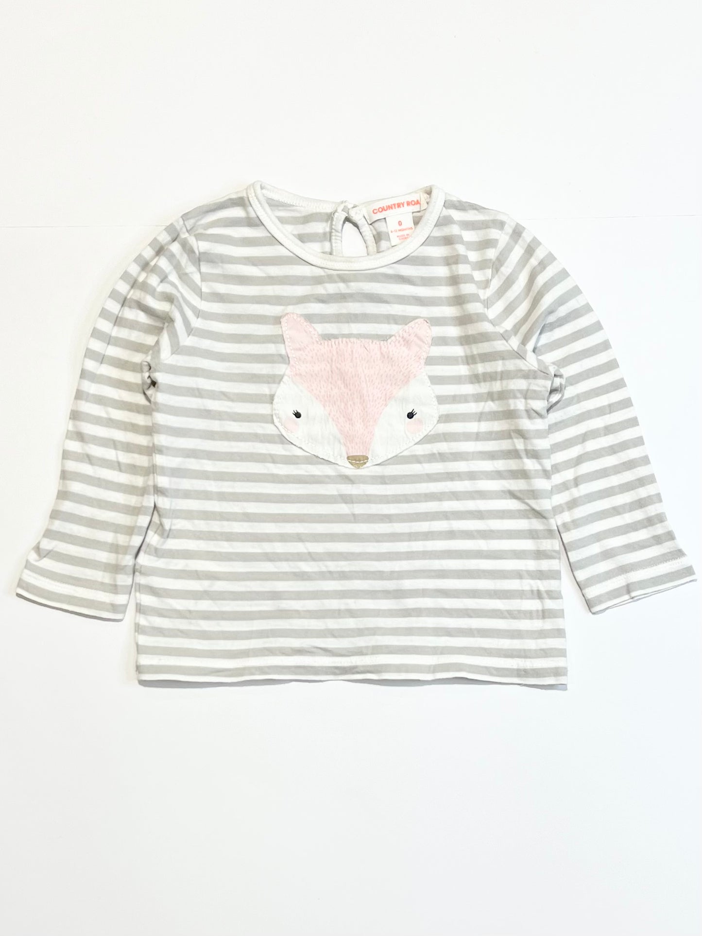 Striped fox top - Size 0