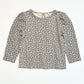 Leafy glitter top - Size 0