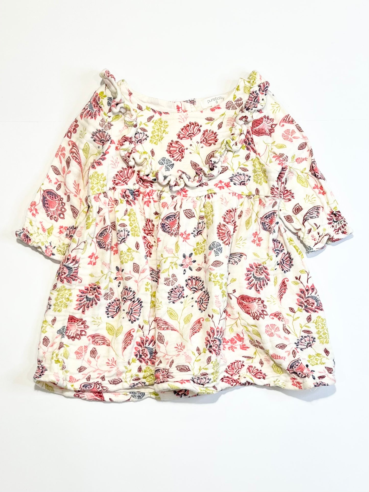 Floral muslin dress - Size 0