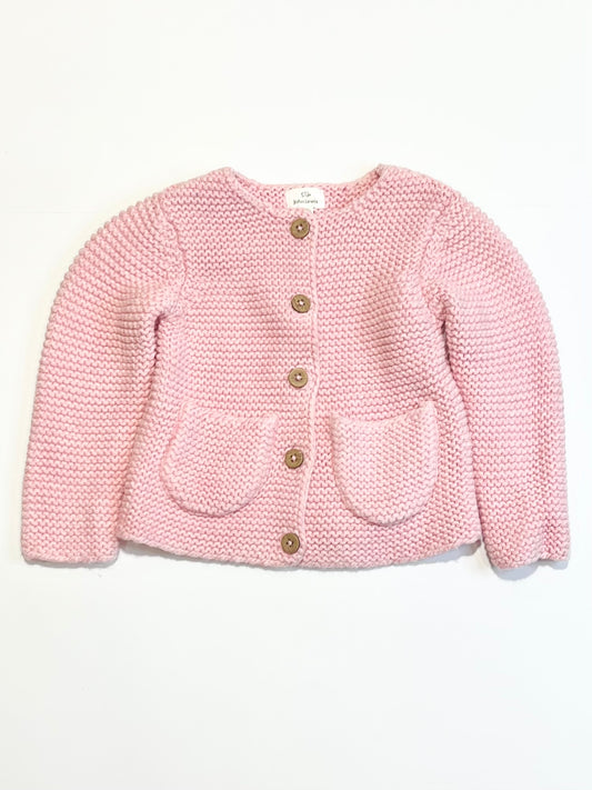 Chunky knit cardigan - Size 9-12 months