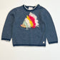 Striped hedgehog jumper - Size 0