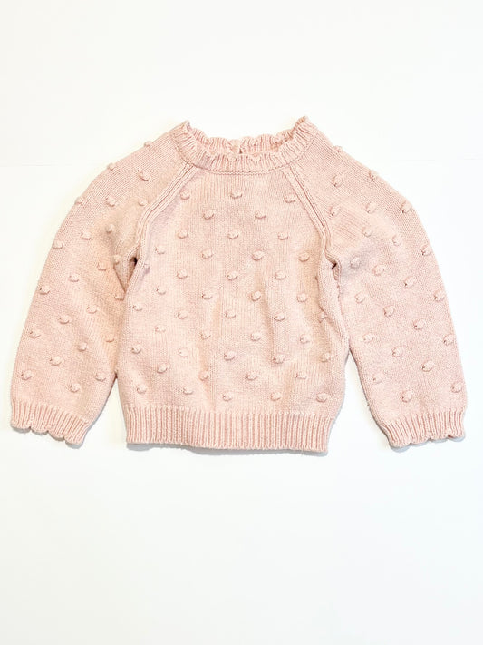 Pompom knit jumper - Size 0