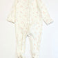 Ribbed floral zip onesie - Size 0