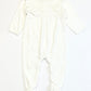 White velour lace onesie - Size 6-9 months