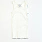 Ribbed white singlet - Size 00