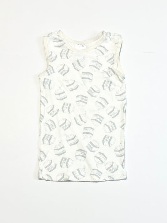 Milk carton singlet - Size 00