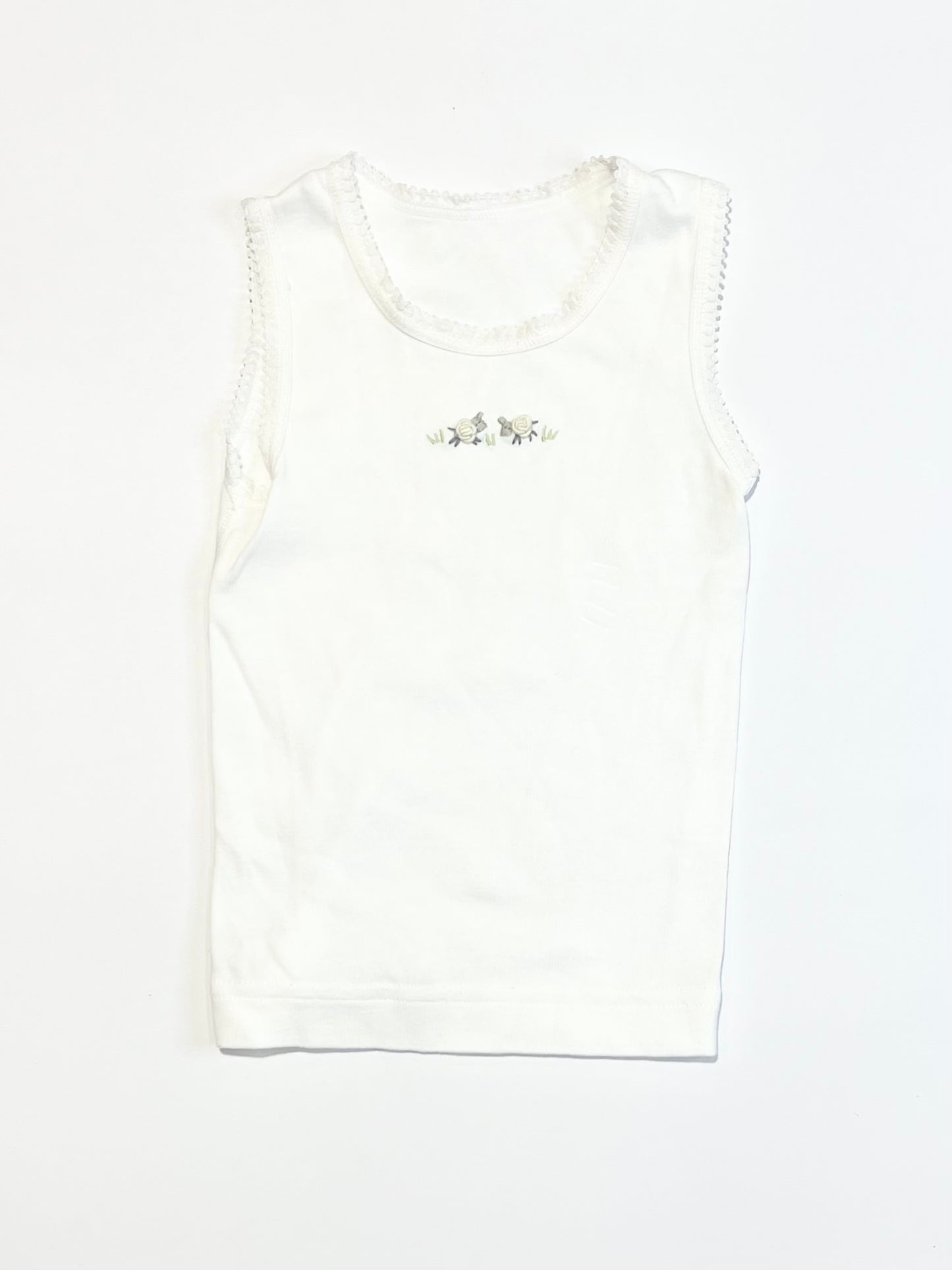 White sheep singlet - Size 00
