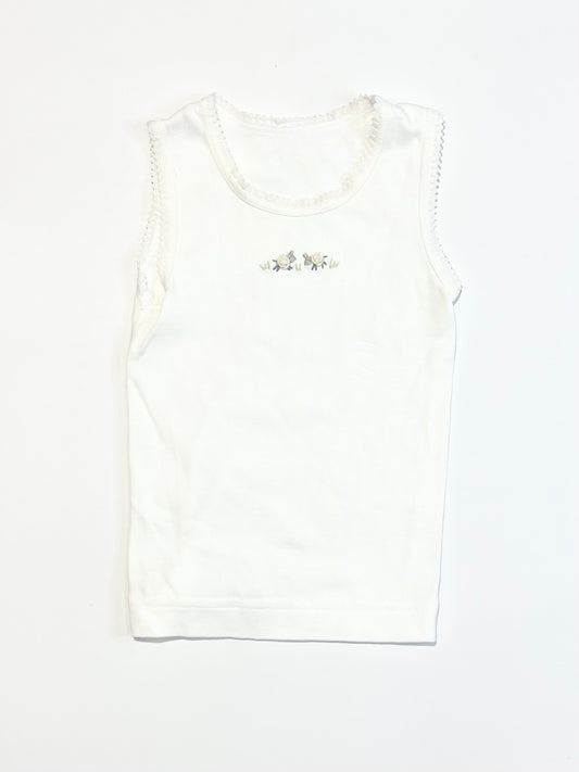 White sheep singlet - Size 00