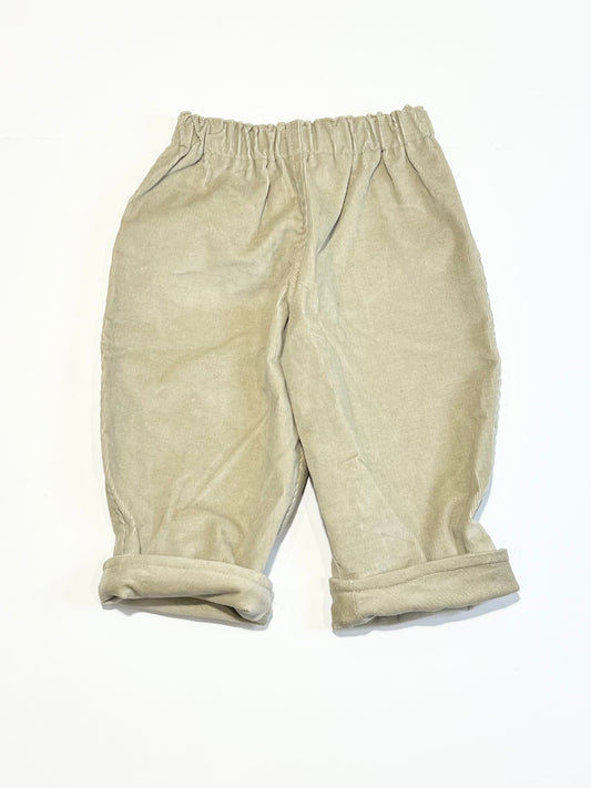 Tan corduroy pants - Size 00