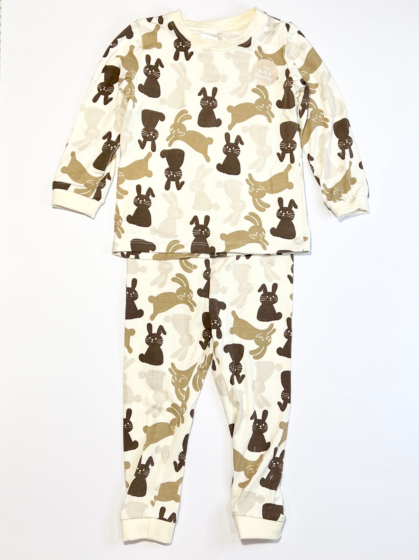 Jersey bunny pyjamas - Size 2