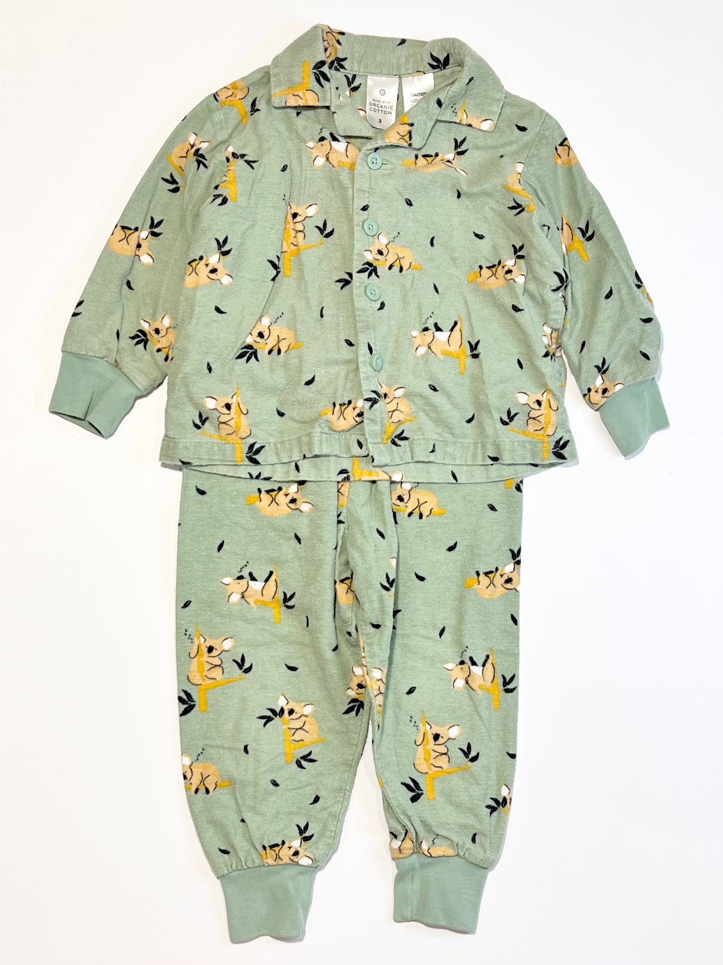 Koala flannelette pyjamas - Size 2