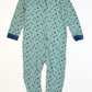 Green ribbed onesie - Size 2