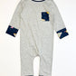 Grey galaxy romperoo brand new - Size 2