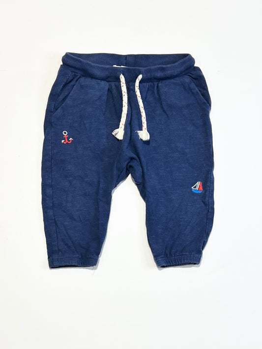 Navy jersey pants - Size 00