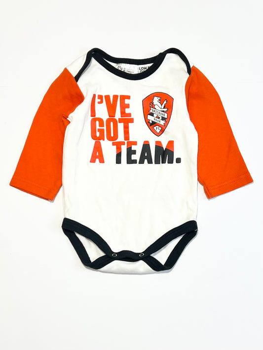 Brisbane Roar bodysuit - Size 00