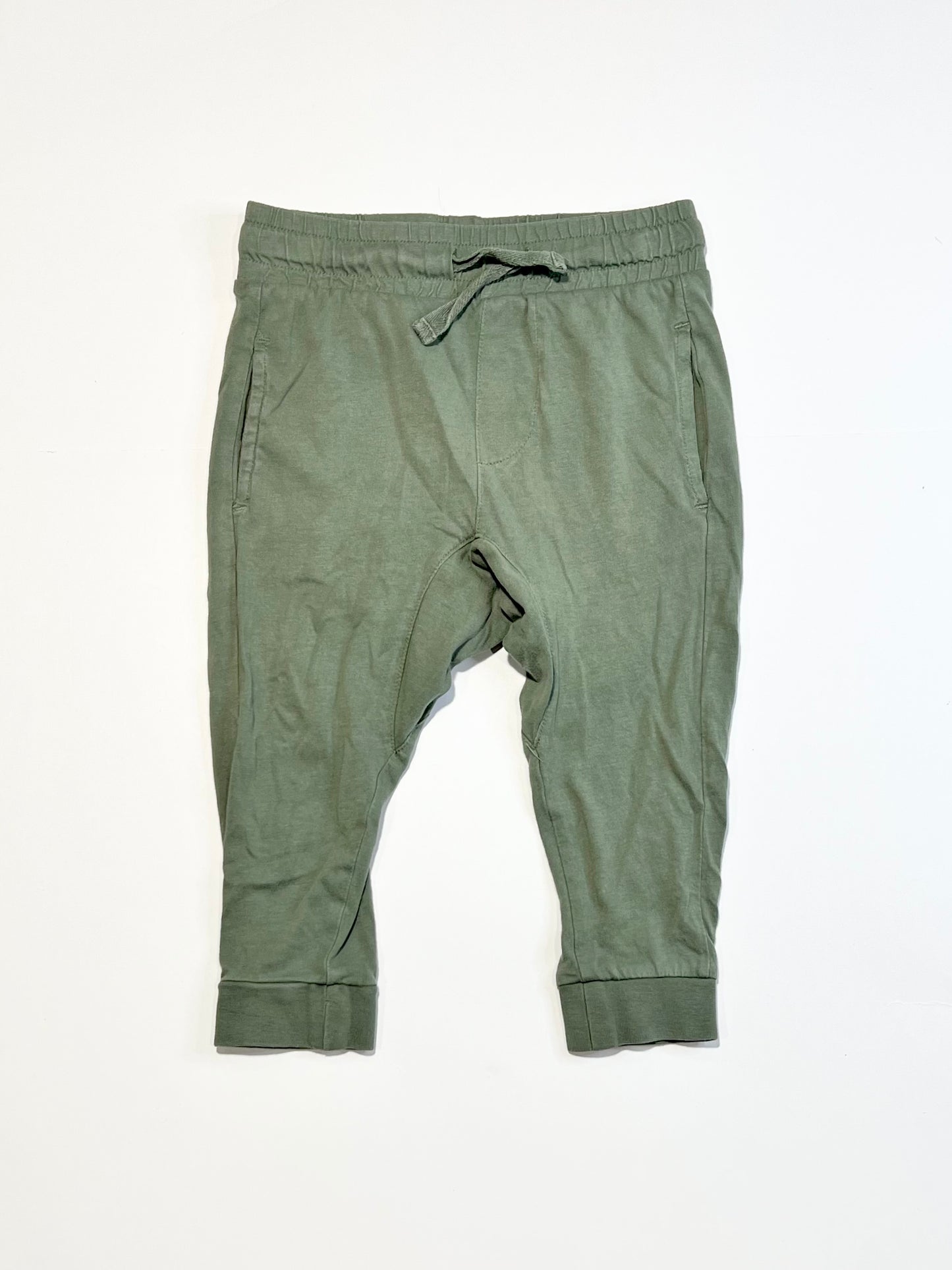 Green jersey pants - Size 2