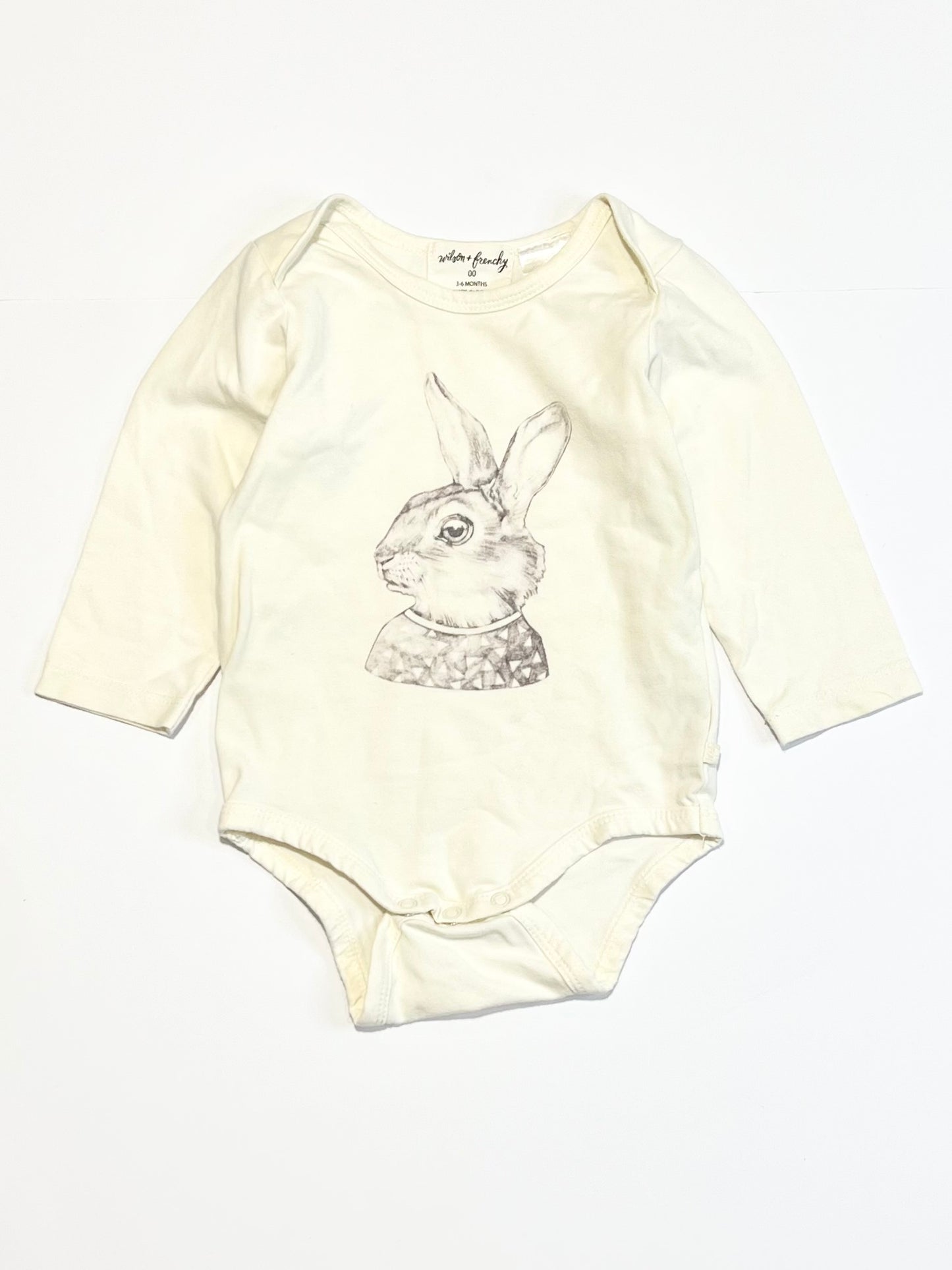 Cream bunny bodysuit - Size 00