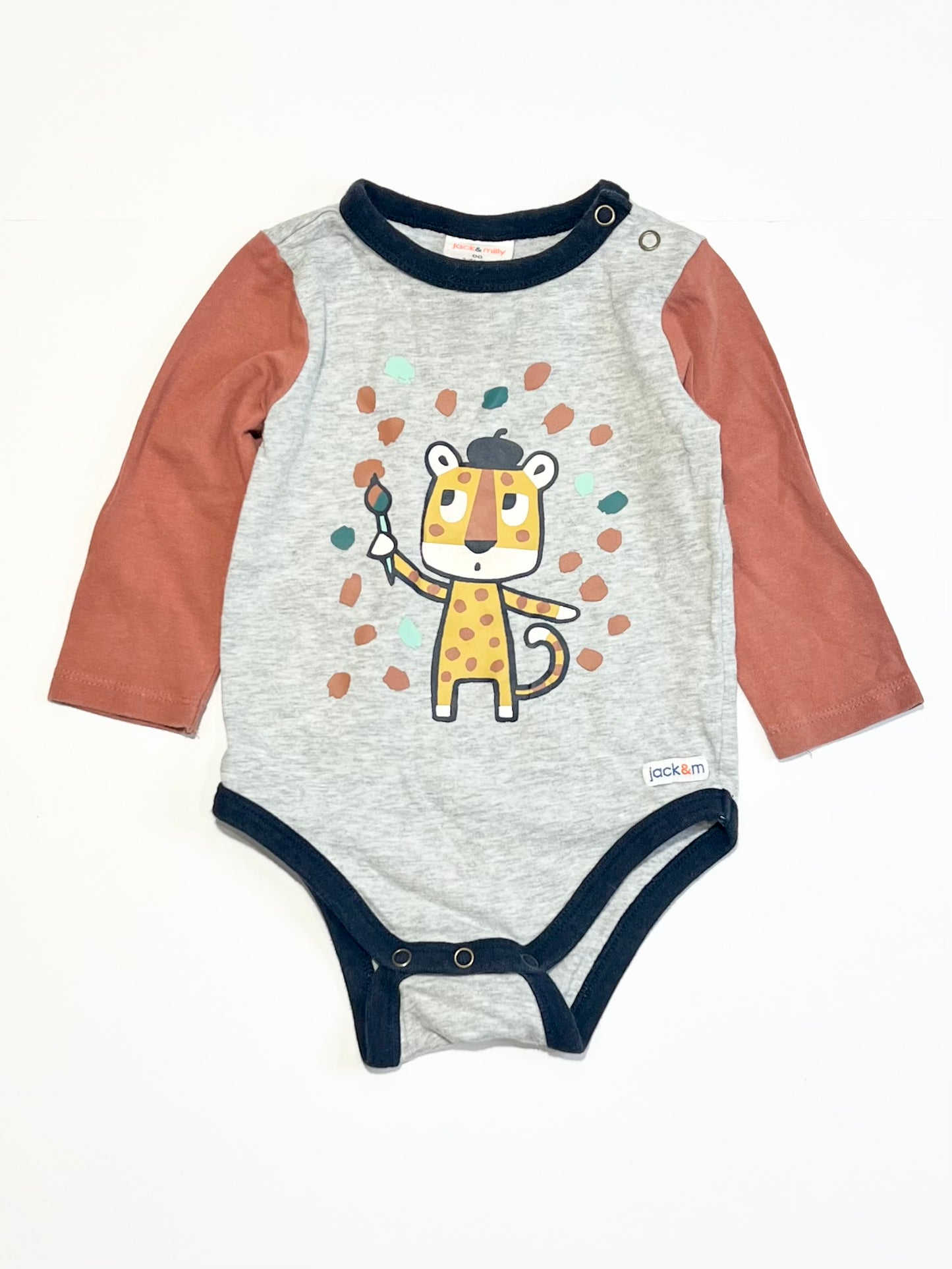 Painting leopard bodysuit - Size 00