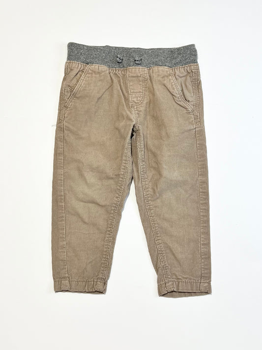 Pull-on corduroy pants - Size 2