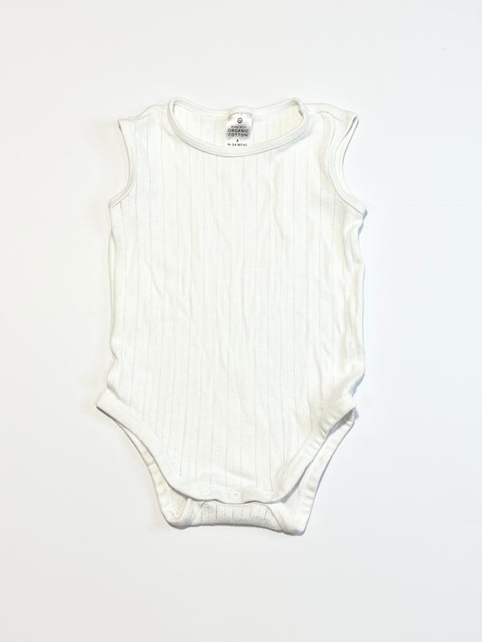 White pointelle bodysuit - Size 2