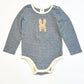 Striped bunny bodysuit - Size 2