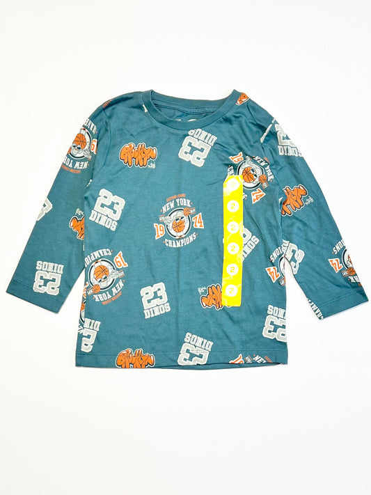 Green basketball top brand new - Size 2