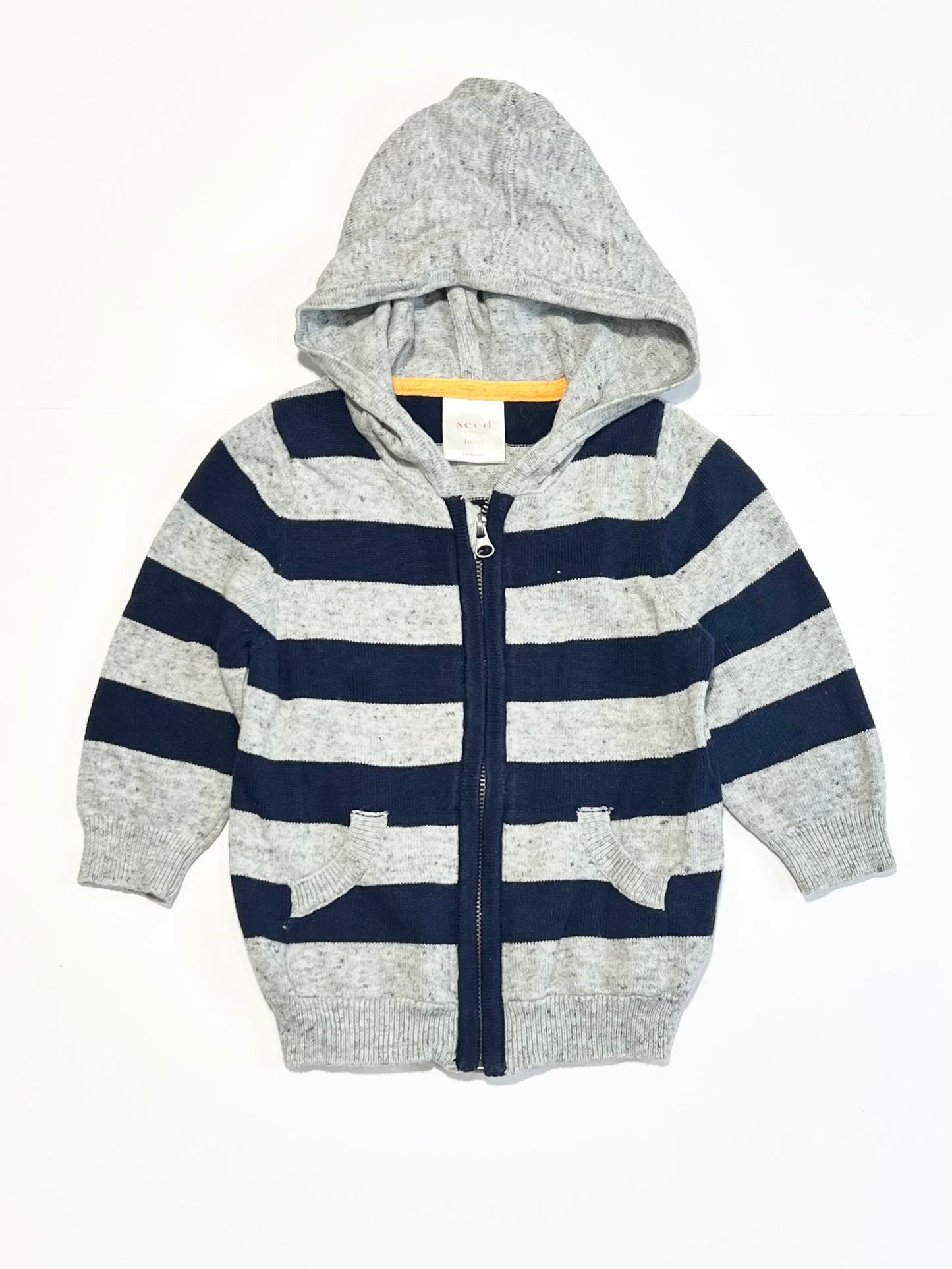 Striped knit hoodie - Size 00