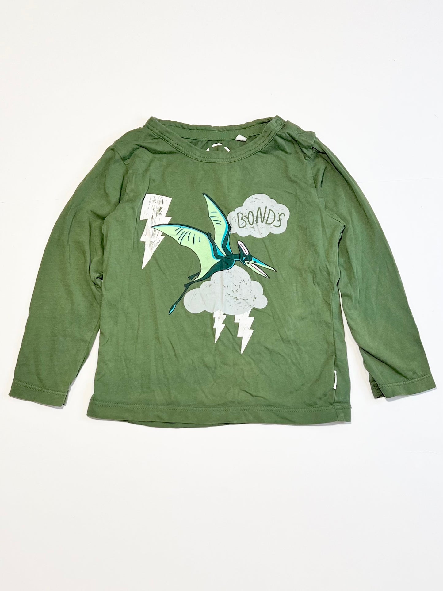 Green dinosaur top - Size 2