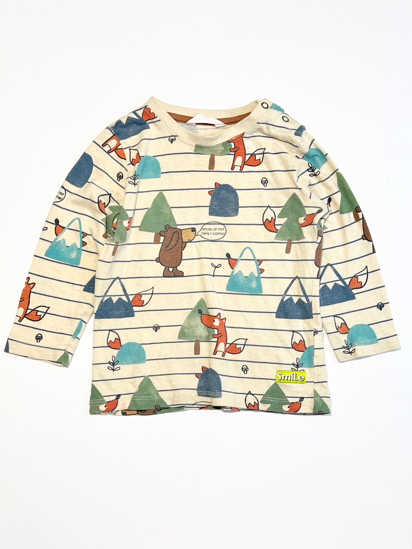 Tan animals top - Size 2