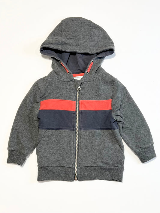 Grey zip hoodie - Size 2