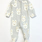 Grey bunny zip onesie - Size 00