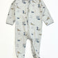 Grey dogs zip onesie - Size 00