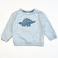 Blue dinosaur sweater - Size 2