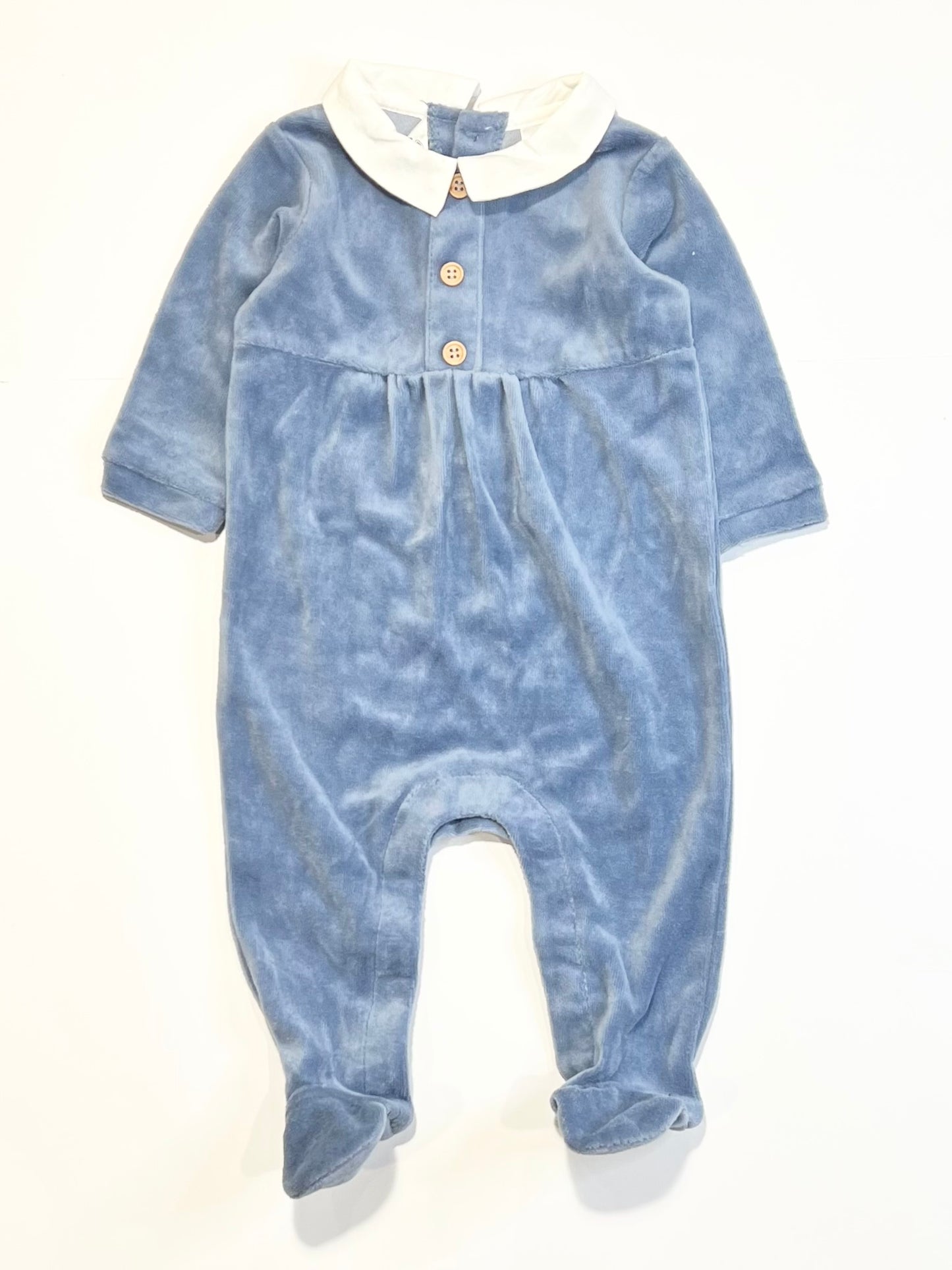 Collared velour onesie - Size 00