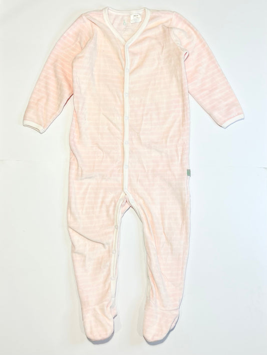 Striped velour onesie - Size 2