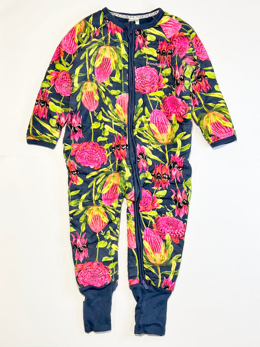 Padded Zippy Wondersuit - Size 2