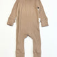Brown ribbed onesie - Size 00