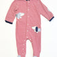 Striped puppies onesie - Size 4-6 months