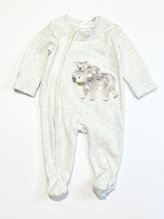 Grey koalas onesie - Size 00
