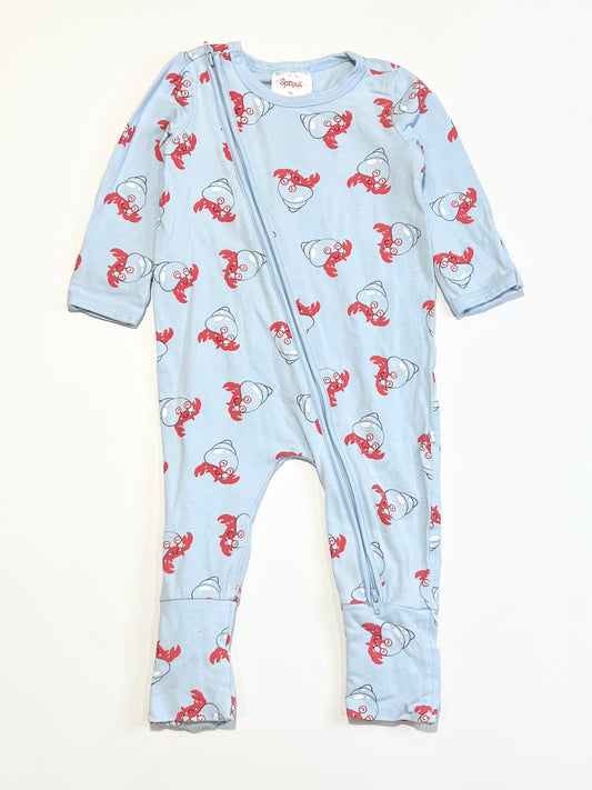 Crabs zip onesie - Size 00
