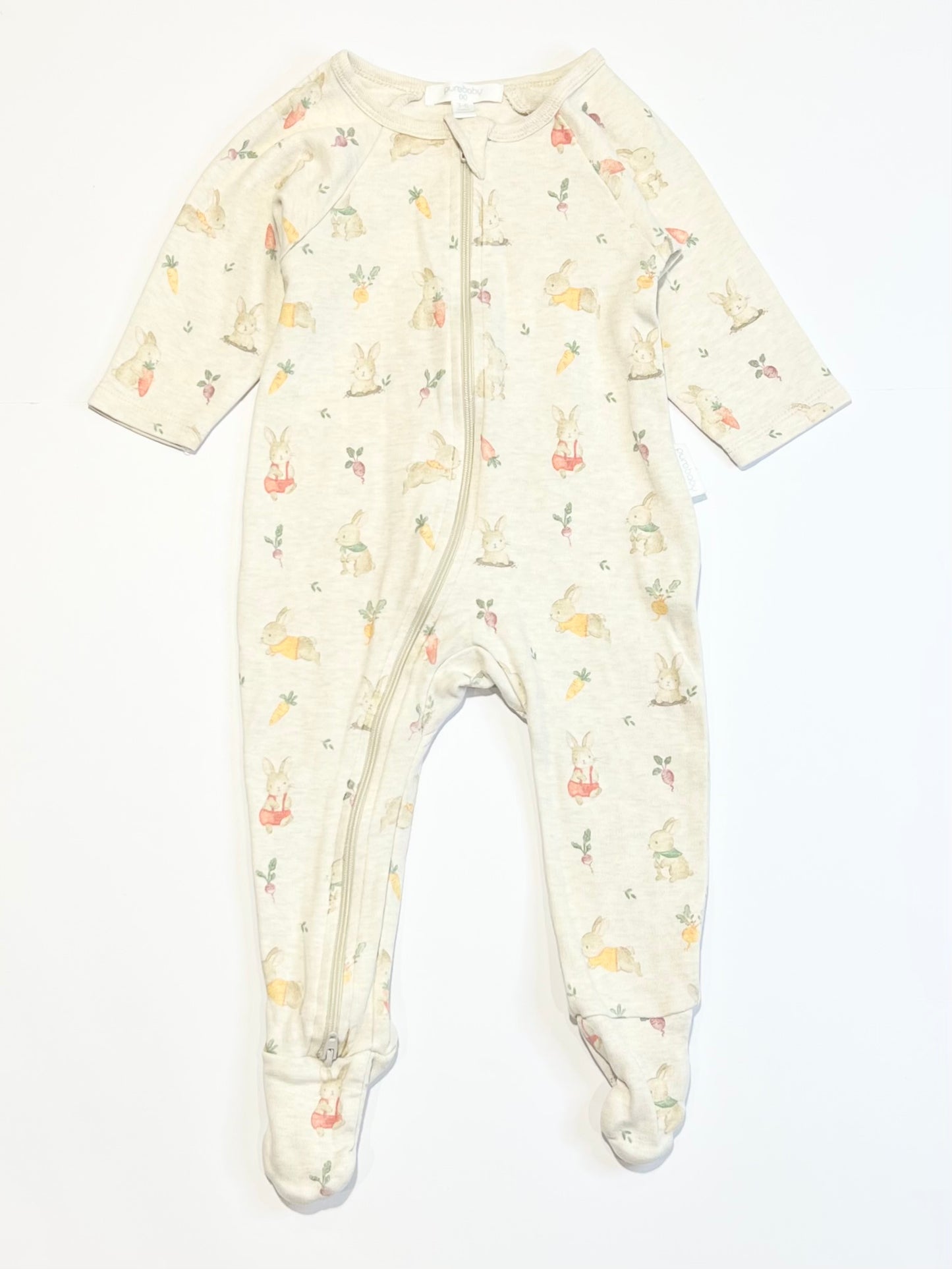 Bunny zip onesie - Size 00