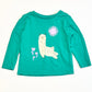 Green llama top - Size 2