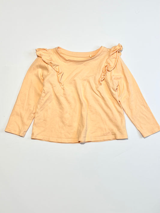 Orange ruffle top - Size 2