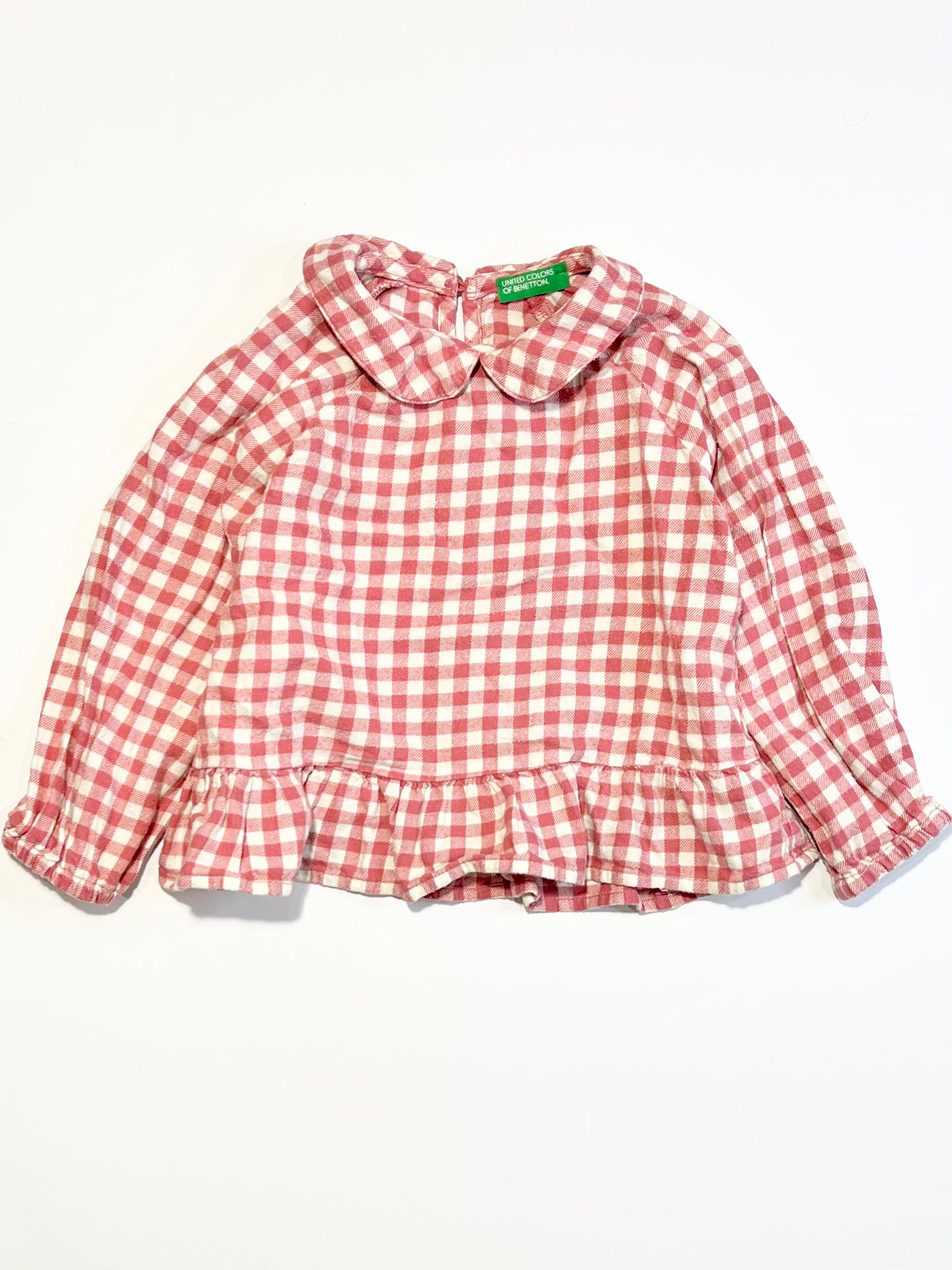 Woven cotton gingham top - Size 2