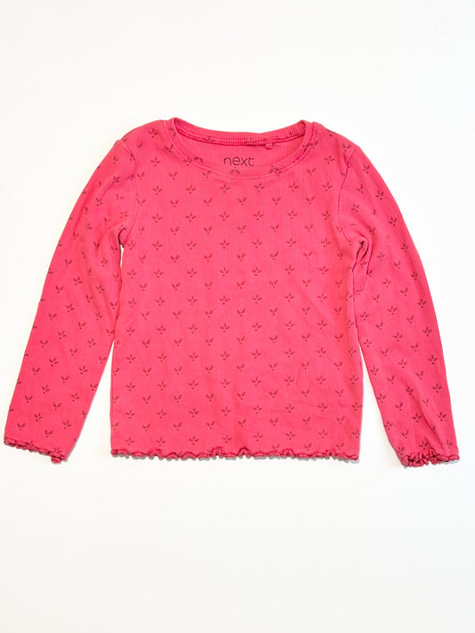Pink ribbed top - Size 2