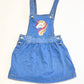Denim unicorn pinafore - Size 2